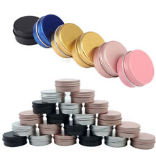 5ml-60ml Empty Aluminum Tins Cans Screw Top Candle Spice Jar Cosmetic Containers