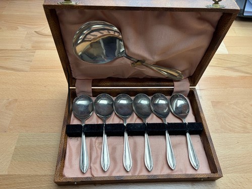 Set antique stainless - set, 6