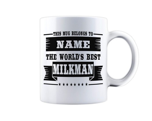 Milkman personalised mug - personalised, name