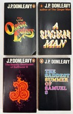 J P DONLEAVY x 4 Vintage Penguin Paperbacks - The Onion Eaters - A Singular Man