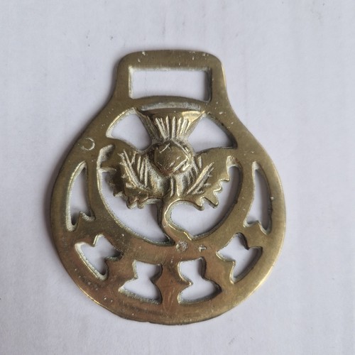 Vintage horse brass scottish - vintage,
