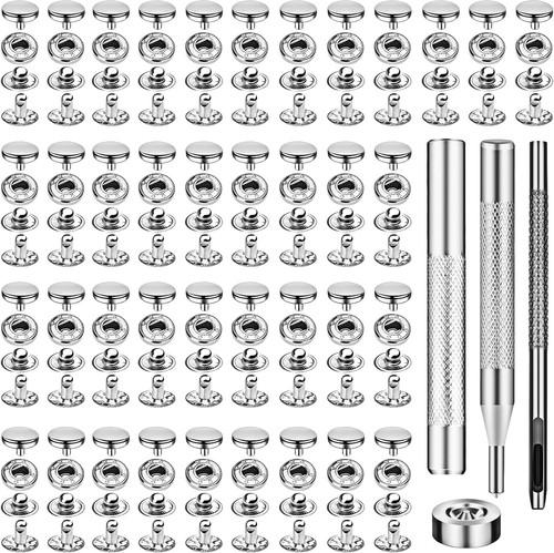 Sets leather snap fasteners - 50,
