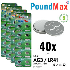 40 X AG3 Premium LR41 AG3 SR41 192 392 1.5v ALKALINE BUTTON BATTERY