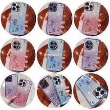 Glitter Case Floral Plating