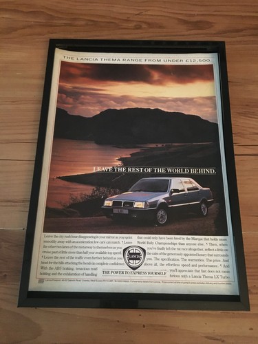 Lancia thema 1988 framed - lancia, thema-1988