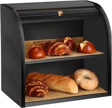 SG Traders Bamboo BreadBin