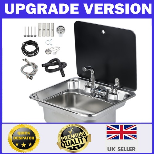 Stainless steel campervan sink - stainless,
