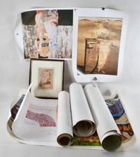 H91Q14-bundle of art prints including Gustav Klimt Salvador Dalì