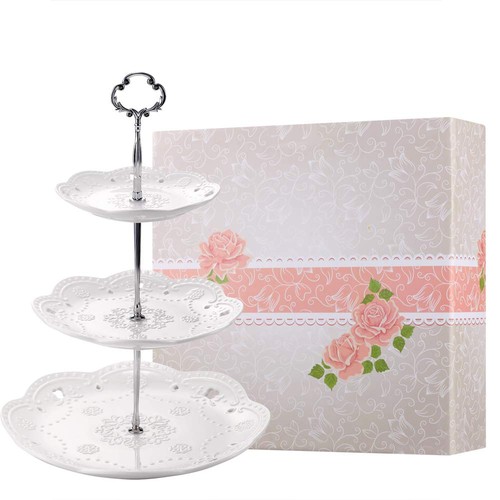 Tier porcelain cupcake stand - porcelain,