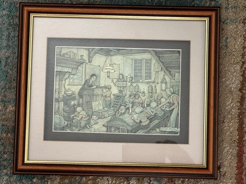 Anton pieck art framed - art,