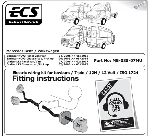Dedicated pin towbar - dedicated, 7
