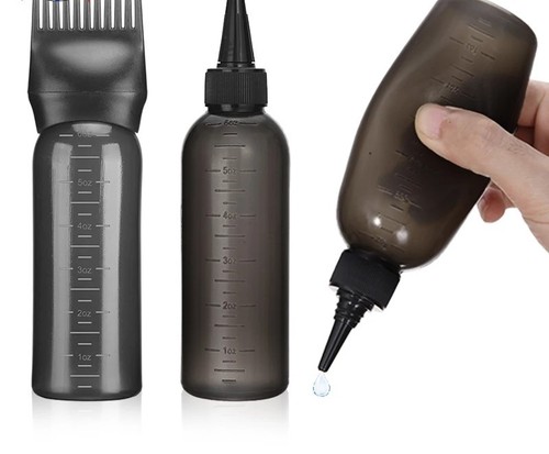 Hair dye applicator bottle - applicator, set