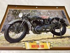 Norton 500 16H 1938 Card Motorcycle Passion Collection Atlas