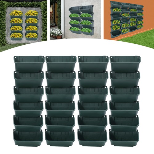 24pcs wall mounted - wall-mounted, planters
