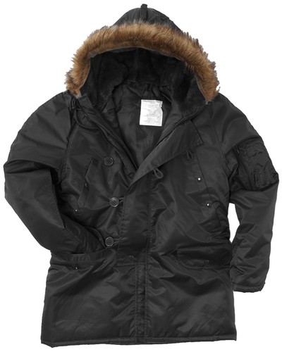Black n3b parka - black,
