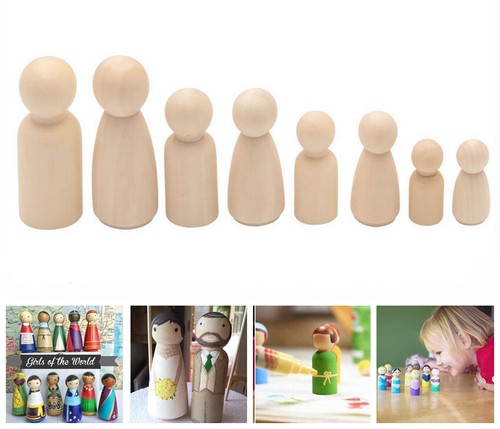 Wood peg doll little people - wood,