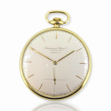 .Vintage Tiffany & Co IWC Schaffhausen 18ct Gold Pocket Watch Ultra slim cal 95