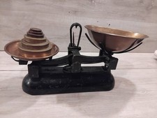Avery Antique Balance Scales with full set of brass and copper weights VGC