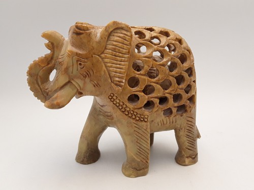 Hand carved soapstone ornament - soapstone,