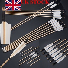 12PC 31.5" Wooden Arrows 5"