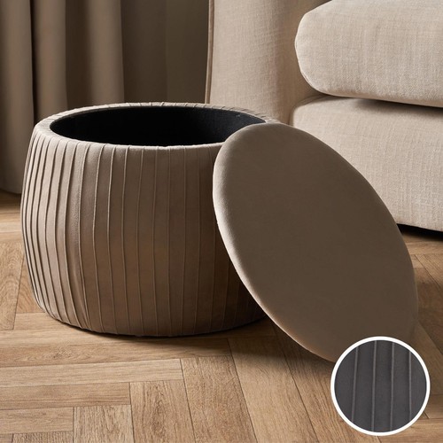 Ottoman storage stool matte - storage,