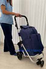 Large 4 Wheel Shopping Trolley Cart Lightweight strong maneuverable Folding New*