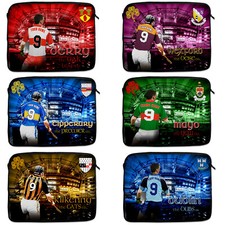 GAA Hurling Laptop Sleeve Gaelic Neoprene Travel Case Boys Personalised Gift