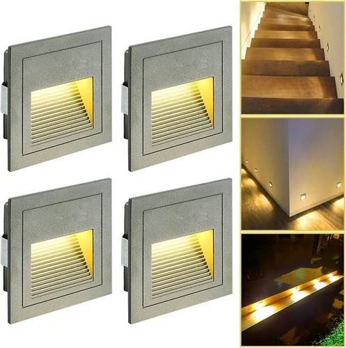 Led recessed wall lamp - 3w,