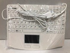 ACCURATUS ACCUMED 540 CV2 ANTIBACTERIAL MEDICAL WIRED USB KEYBOARD. WHITE 