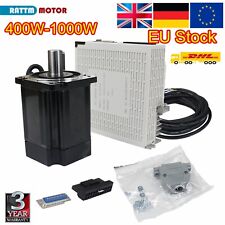 〖UK〗 1KW 750W 600W 400W AC Servo Motor Driver CNC Kit 3000rpm 220V 1.2N.m-3.8Nm