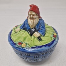 Lovely Vintage Marutomo Ware Gnome Preserve Dish/Pot - Rare