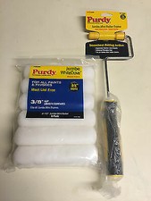 Purdy Jumbo Mini Roller Frame Plus 6 x 6.5" White Dove Mini Jumbo Paint Rollers