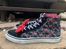 VANS HELLO KITTY Sanrio High Tops Bow Sz Womens 7.5 Mens 6 Shoes Sneakers RARE!