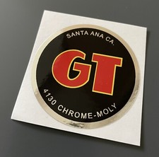 GT Round Bmx Decal BLACK