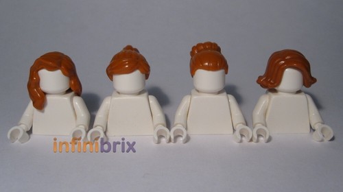 Lego dark orange female - 4x,