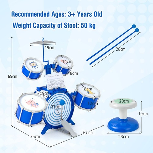 Toddler jazz pieces drum - 5,