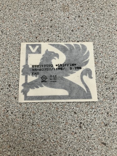 Vauxhall griffin decal sticker - decal,