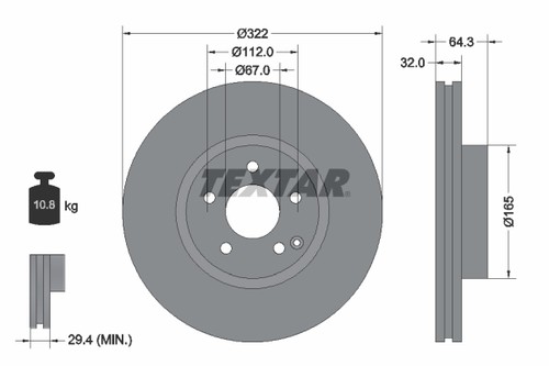 Brake disc front left - brake,