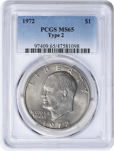 1972 eisenhower dollar - dollar, 2