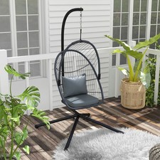 Rattan Hanging Swing Chair w/