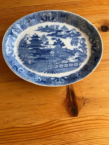 Vintage blue white willow - blue,