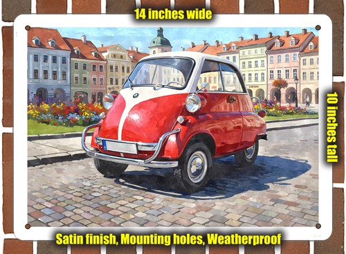 Metal sign 1958 bmw - metal,