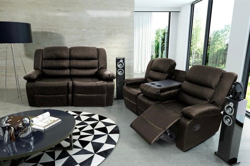 Roma leather recliner sofa - roma,