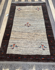 Gabbeh Rug 115x181 | Natural