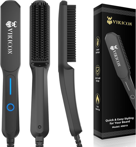Beard straightener comb for - straightener,