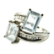 Opulent Marked 10k White Gold