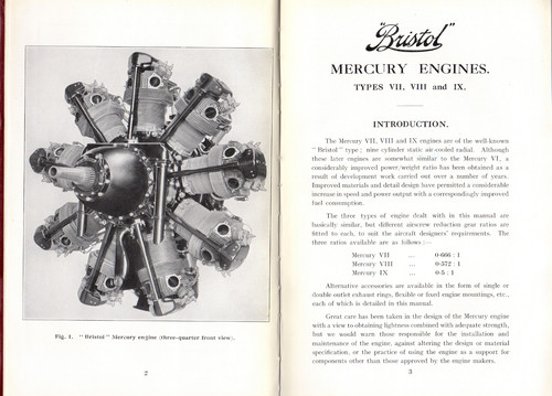 Bristol mercury engine - mercury,