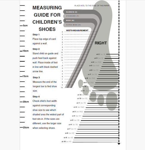 Child foot measure shoe - child, uk
