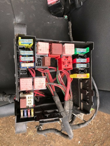 Fuse box with - with, relays