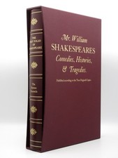 FOLIO SOCIETY The First Folio of WILLIAM SHAKESPEARE 2006 Leather Binding
